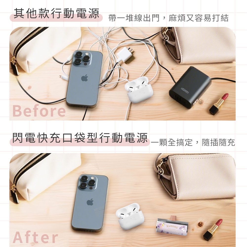 三麗鷗 閃電快充口袋行動電源-花語系列iPhone,Samsung,apbs,雅品仕,捷泰國際有限公司,三麗鷗,Sanrio,行動電源,Type-C, Lightning
